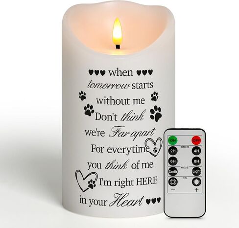 Dog Memorial Gifts for Loss of Dog Sympathy Gift, Sympathy Candle for Cat, Condolence Present for Pet Lovers, Friends to Remember Doggie, Marking Bereavement and Grief(4" x 7") in Saudi Arabia