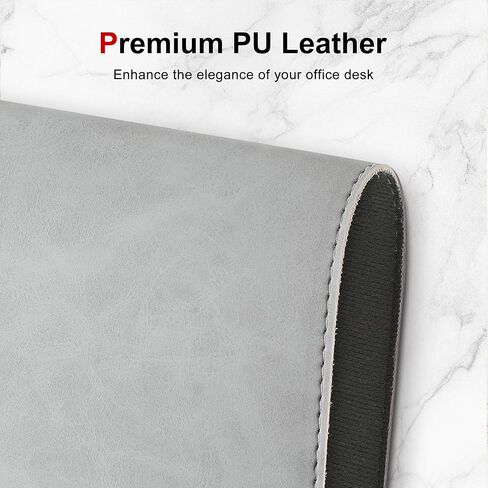 حامي حصيرة من الجلد الكبير ، 39 "× 17" ، وسادة مكتب ، ورسلة ، ووسادة فأر ألعاب ، وسادة فأر ألعاب XXL ، ووسادة طبقة المكتب المقاومة للماء ، ولوحة المفاتيح غير المنقولة للمكتب والمنزل (الأسود) in Kuwait