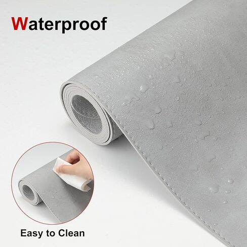 حامي حصيرة من الجلد الكبير ، 39 "× 17" ، وسادة مكتب ، ورسلة ، ووسادة فأر ألعاب ، وسادة فأر ألعاب XXL ، ووسادة طبقة المكتب المقاومة للماء ، ولوحة المفاتيح غير المنقولة للمكتب والمنزل (الأسود) in Kuwait