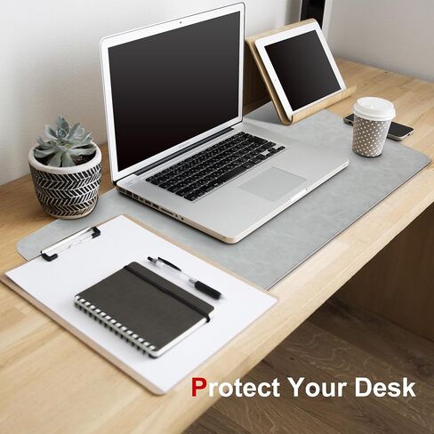 حامي حصيرة من الجلد الكبير ، 39 "× 17" ، وسادة مكتب ، ورسلة ، ووسادة فأر ألعاب ، وسادة فأر ألعاب XXL ، ووسادة طبقة المكتب المقاومة للماء ، ولوحة المفاتيح غير المنقولة للمكتب والمنزل (الأسود) in Kuwait