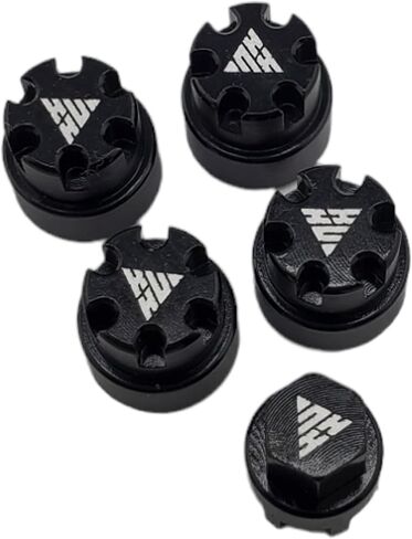 NHX RC Aluminum M2 Wheel Nut w/Dust Cover (4) for SCX24 -Green in Saudi Arabia