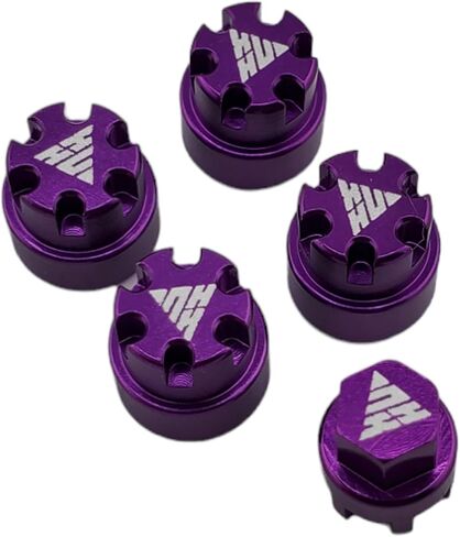 NHX RC Aluminum M2 Wheel Nut w/Dust Cover (4) for SCX24 -Green in Saudi Arabia