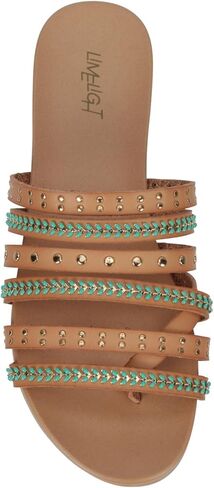 Joelle - صندل نسائي مسطح مفتوح من الأمام من Stappy in Kuwait