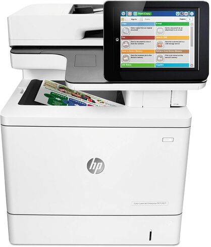 HP Color LaserJet Enterprise MFP M577DN Duplex Printer مع يوم واحد ، يوم العمل التالي ، ضمان في الموقع (B5L46A) in Kuwait