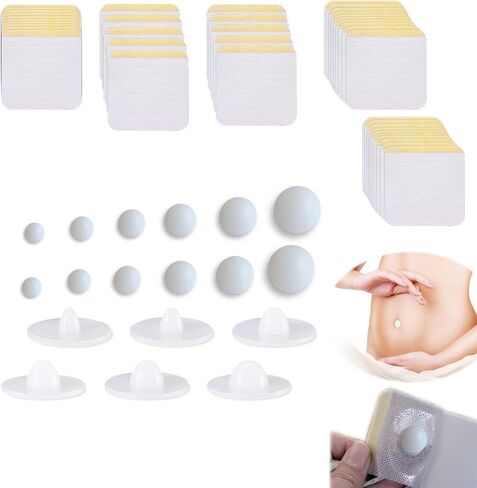 24PC Spherical Shape Soft Silicone Belly Button Plug for Tummy Tuck Recovery - 6 Sizes Comfort Fit, Premium Material in Saudi Arabia
