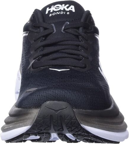 Hoka Women's Bondi 8 Sneaker, Black/White, 6 Wide in Saudi Arabia