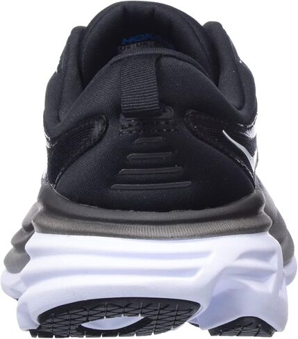 Hoka Women's Bondi 8 Sneaker, Black/White, 6 Wide in Saudi Arabia
