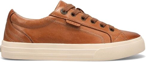Taos Plim Soul Lux Women's Sneaker - Soft Premium Leather Lace Up Sneakers with All Day Walking Comfort and Support Caramel 10.5 (W) US in Saudi Arabia