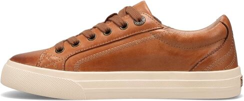 Taos Plim Soul Lux Women's Sneaker - Soft Premium Leather Lace Up Sneakers with All Day Walking Comfort and Support Caramel 10.5 (W) US in Saudi Arabia