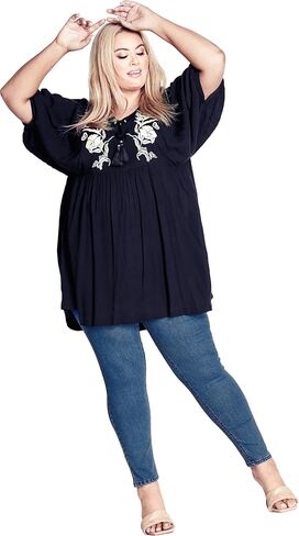 Avenue Women's Aveology Plus Size Jean Jayda Skny H Waist in Saudi Arabia