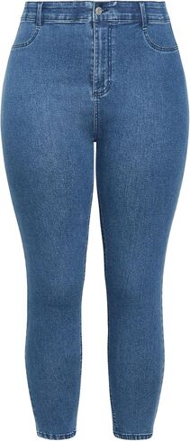 Avenue Women's Aveology Plus Size Jean Jayda Skny H Waist in Saudi Arabia