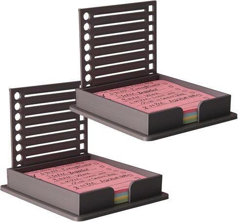 sticky note stencil ، post it stencil ، 2025 New Sticky Note Holder مع Notes 3x3 "، مثالية لقوائم المهام والمكاتب والاستخدام المدرسي (Black-2pcs) in Kuwait