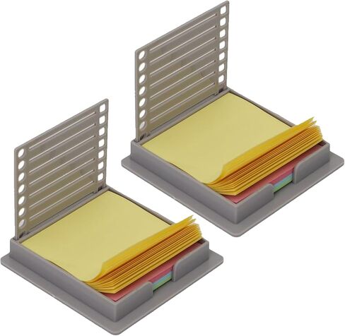 sticky note stencil ، post it stencil ، 2025 New Sticky Note Holder مع Notes 3x3 "، مثالية لقوائم المهام والمكاتب والاستخدام المدرسي (Black-2pcs) in Kuwait