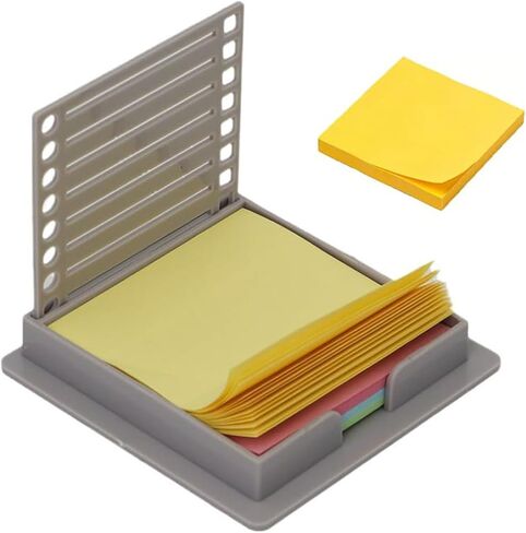 sticky note stencil ، post it stencil ، 2025 New Sticky Note Holder مع Notes 3x3 "، مثالية لقوائم المهام والمكاتب والاستخدام المدرسي (Black-2pcs) in Kuwait