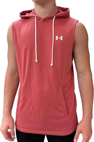 Under Armour Men's UA Rival Terry Sleeveless Hoodie 1376765 (US, Alpha, X-Large, Regular, Regular, Misty Purple - 500) in Saudi Arabia