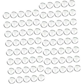 AmoSfun 300pcs حبات زجاجية صافية تزين الرخام المسطح لموادلة مزهرية DIY الحرف اليدوية وزينة الحوض غير النظامية تصميم الأسماك