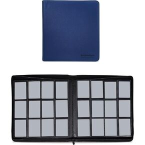 Premium Card Binder 12 Pocket Trading Card Binder for 480 Cards Collectible Trading Card Albums for MTG, TCG, Sport Card, Game Cards(Blue)