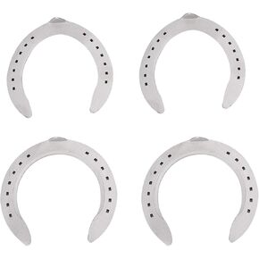 Aluminium Alloy Horseshoe Kit Sturdy Anti Slip Wear Resistant for Horse Racing Equipment Accessories