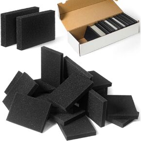 20 Pcs Trading Card Dividers for 800 Count Card Storage Boxes, Sponge Trading Cards Box Dividers Shock Absorbing for Card Security, Black