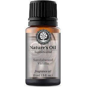Sandalwood Vanilla Fragrance Oil (15ml) for Cologne, Beard Oil, Diffusers, Soap Making, Candles, Lotion, Home Scents, Linen Spray, Bath Bombs
