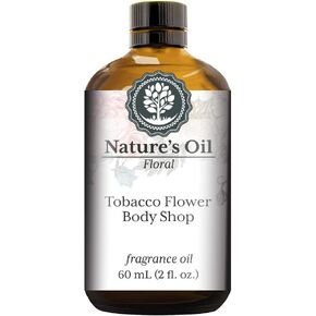 Tobacco Flower Body Shop Fragrance Oil (60ml) for Diffusers, Soap Making, Candles, Lotion, Home Scents, Linen Spray, Bath Bombs, Slime