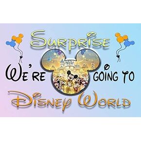 We're Going to Mickey World 30 Piece Puzzle with Gold Gift Tin Round
