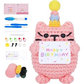 RUIOMII Dog Crochet Animal Kit for Beginners, Crochet Kits for Adults, Knitting Kit with Step-by-Step Video Tutorials in Kuwait