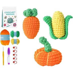 Utook Crochet Kit for Beginners，6 Cute Animals Crochet Kits with Yarn, Crochet Hooks & Accessories | Beginner-Friendly Video Tutorials | Great for Adults & Kids Learning to Crochet