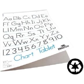 Chart Tablet, 24" x 32", 1 1/2" Ruled, 25 Sheets case of 12