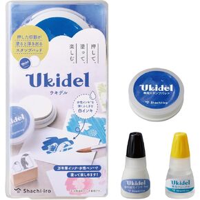 Shachihata Ukidel Ukidel Stamp Pad with Refill Ink and Dedicated Cleaner HUC-A