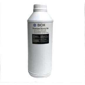 Bulk 1-Liter Stamp Ink Refill for Self-Ink Pads - BCH Premium Grade -33.8 oz (1,000 ml) Ink Per Bottle (Black)