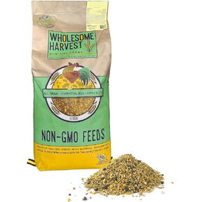 Non-GMO 10 lb Duck Food, Goose & Waterfowl Feed – 18% High Protein, Complete Bird Feed with Cracked Corn, Soybeans, Vitamins & Probiotics Formula for Healthy Flock Growth