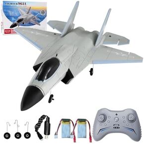 FX9631 RC Plane, 2.4GHz 4CH Brushless Remote Control Airplane 3D 6G Mode Built in Six Axis Gyroscope Aerobatics Culvert Plane, Simulated Stealth Fighter Toy Gift for Kids Adults