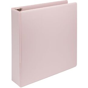 Samsill Plant-Based 2 Inch Durable D-Ring, Made in USA, View Binder, Eco-Friendly, USDA Certified Biobased, Single, Rose