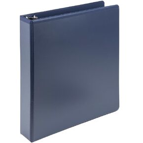 Samsill Plant-Based 1.5 Inch Durable D-Ring, Made in USA, View Binder, Eco-Friendly, USDA Certified Biobased, Single, Indigo
