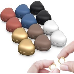 12 Pairs Heart Magnetic Hijab Pins, Strong Pinless No-Snag Hijab Magnets for Scarf, Shirt, Dress – Stylish & Multi-Purpose Use in Saudi Arabia