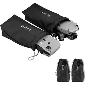 Protective Aircraft Sleeve for DJI Mini 3 Pro/Air 3/Mini 3/Air 2/Mini 2/Mavic Pro Drone,RC Controller Storage Pocket Carring Bag,Holding Fly More Combo Accessories(Drawstring)