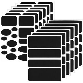 12 Pcs Self Adhesive Fabric Repair Patches in 9 Sizes, Black Patches for Jackets Kit, Black Nylon Fabric Repair Patch, Waterproof Coat Patch for Clothing Tent Sleeping Bag