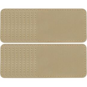 MECCANIXITY Blank Leatherette Patches, 3x2 Inch Rectangle Faux Leather Hat Patches with Adhesive Iron-on Heat Press Laserable Rustic for Hats DIY Fabric Repair Sew(Pink, Pack of 25)
