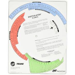 Trane TD1 Ductulator with Sleeve, Duct Sizing Calculator