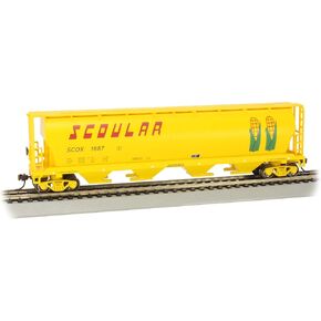 Bachmann Trains - Canadian 4 Bay Cylindrical Grain Hopper - SCOULAR #1687 - HO Scale
