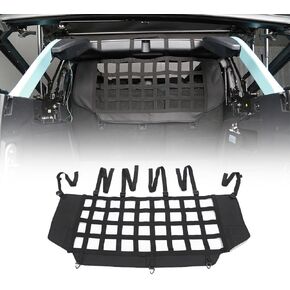 Pet Net Vehicle Safety Mesh Dog Barrier Fit for Bronco Accessories 2021-2023 4-Door, Rear Seat Trunk Cargo Isolation, Upgrade Car Pet Divider fits for Medium, Large Pets