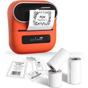 Phomemo M220 Label Makers, 3 Inch Portable Label Maker Machine with 3 Roll Labels, Wireless Thermal Label Printer for Address, Labeling, File Folder Label, Home Organizing