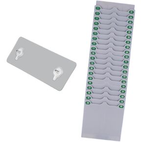 Timsheet Holder for Time Cards with Simple Installation, 50 Slots