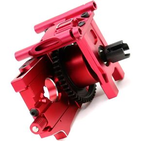 Steel 50T Diff Gear Slipper & Center Diff Mount & Motor Mount & Cover Upgrades Part for 1/7 Arrma Mojave Infraction Felony Limitless 6S 1/8 Kraton Notorious Outcast Senton Talion 6S (Red)
