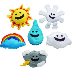 What's The Weather Hand Puppets, 6 Piece Set, Great for Calendar, Weather and Seasonal Learning During Classroom Dramatic Play