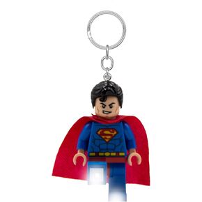 LEGO DC Super Heroes Large 3 Inch Tall Figure Keychain Light - Superman (KE39H)
