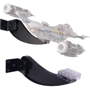 Wall Mount for Lego 75292 75315 75300 TIE Fighter, 75325 Mandalorian N-1 Starfighter Kit, 75354 Gunship Kit, for Plane Building Block Set etc. Adjustable Angle Bracket, Wall Mount only.
