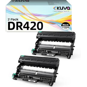 وحدة DR420 Drum Unit متوافقة مع Brother DR 420 DR-420 تعمل مع HL-2240 HL-2270DW HL-2280DW HL-2230 MFC-7360N MFC-7860DW DCP-7065DN Intindifax 2940 2940 PRINTER (2 PACK ،