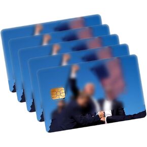 Trump-Themed Card Skins – 3PCS Vinyl Decals for Credit Cards, Debit Cards, ID & License – USA Flag, Red White Blue Designs – Durable, Easy to Apply & Remove
